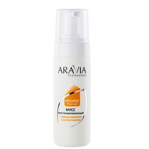 vosstanavlivayushchij muss posle depilyacii s niacinamidom i allantoinom 160 ml aravia professional rossiya