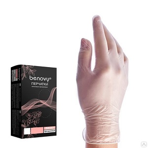 perchatki benovy vinil quotprozrachnyjquot razmer m 100 sht upk n a rossiya