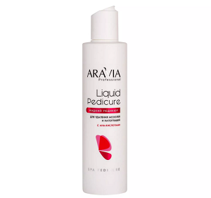 loson dlya udaleniya mozolej i natoptyshej s ana kislotami liquid pedicure 200 ml aravia professional rossiya