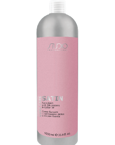 satin balzam s proteinami shelka i maslom hlopka 1000 ml studio professional rossiya