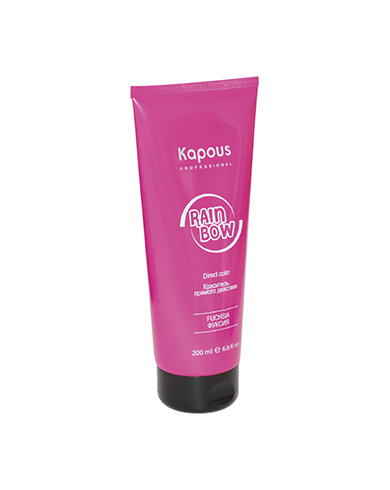 krasitel pryamogo dejstviya dlya volos rainbow fuksiya 200 ml kapous professional rossiya