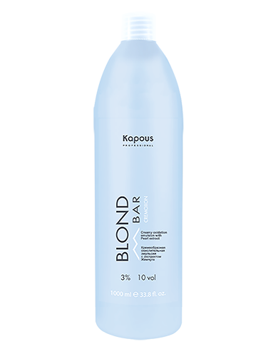 kremoobraznaya okislitelnaya emulsiya blond cremoxon s ekstraktom zhemchuga serii blond bar 3 1000 ml kapous professional rossiya