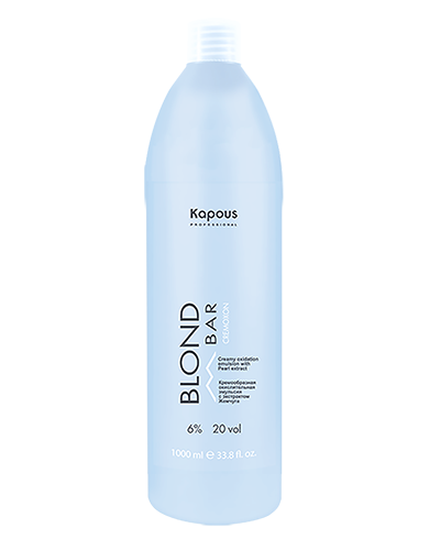 kremoobraznaya okislitelnaya emulsiya blond cremoxon s ekstraktom zhemchuga serii blond bar 6 1000 ml kapous professional rossiya