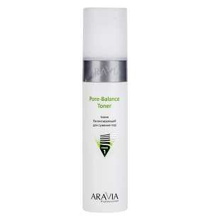 tonik balansiruyushchij dlya suzheniya por dlya zhirnoj i problemnoj kozhi pore balance toner 250 ml aravia professional rossiya