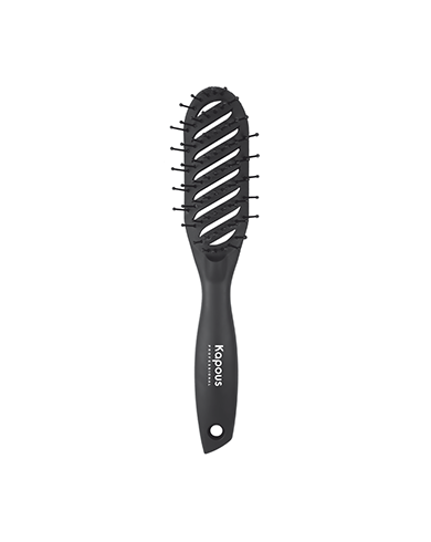 ergonomichnaya shchetka dlya volos s pokrytiem soft touch 1 sht kapous professional kitaj