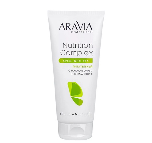 krem dlya ruk pitatelnyj s maslom olivy i vitaminom e nutrition complex cream 150 ml aravia professional rossiya