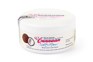 maslyanyj piling dlya tela s kokosom i trostnikovym saharom cannaan 025 250 ml cannaan izrail