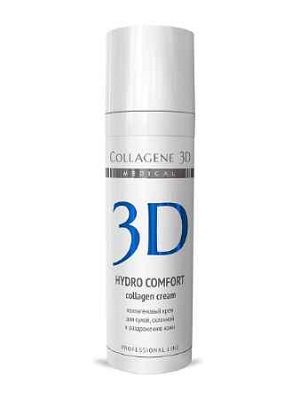 kollagenovyj krem dlya suhoj sklonnoj k razdrazheniyu kozhi hydro comfort s allantoinom 150 ml collagene 3d rossiya