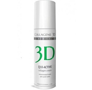 kollagenovyj krem dlya suhoj kozhi q10 active s koenzimom q10 i vitaminom e 30 ml collagene 3d rossiya