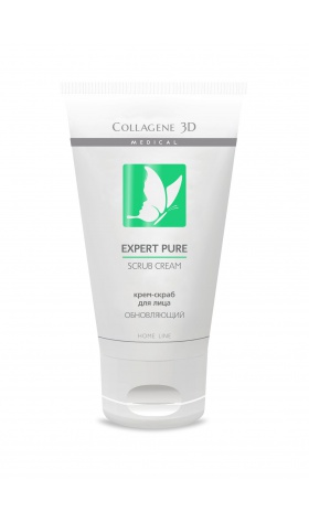 krem skrab dlya lica expert pure scrub cream 75 ml collagene 3d rossiya