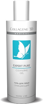 gel ochishchayushchij dlya zhirnoj i kombinirovannoj kozhi expert pure 250 ml collagene 3d rossiya