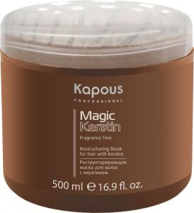 restrukturiruyushchaya maska dlya volos s keratinom quotmagic keratinquot 500 ml kapous professional rossiya