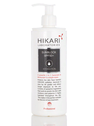 solncezashchitnyj krem novogo pokoleniya spf 50 prof 400 ml hikari lab izrail