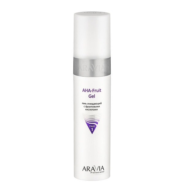 gel ochishchayushchij s fruktovymi kislotami aha fruit gel 250 ml aravia professional rossiya