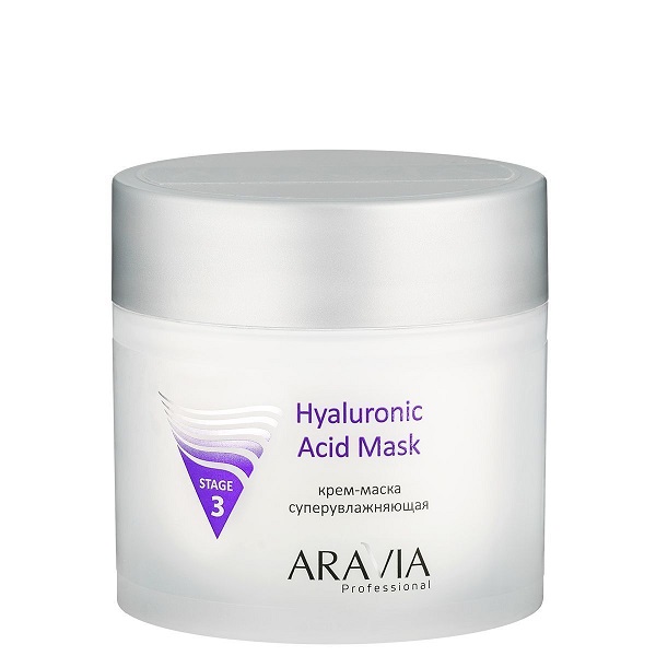 krem maska superuvlazhnyayushchaya hyaluronic acid mask 300 ml aravia professional rossiya