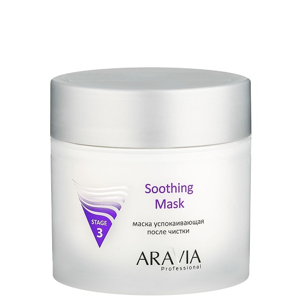 maska uspokaivayushchaya posle chistki soothing mask 300 ml aravia professional rossiya