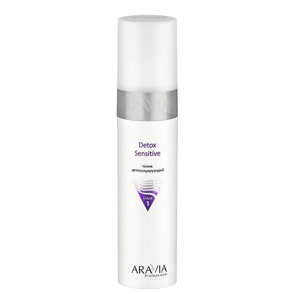 tonik detoksiciruyushchij detox sensitive 250 ml aravia professional rossiya