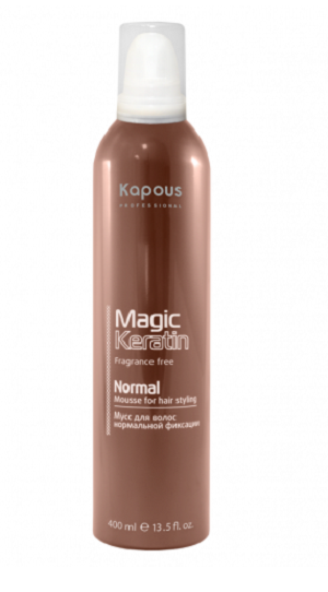 muss dlya ukladki volos normalnoj fiksacii s keratinom 400 ml kapous professional rossiya