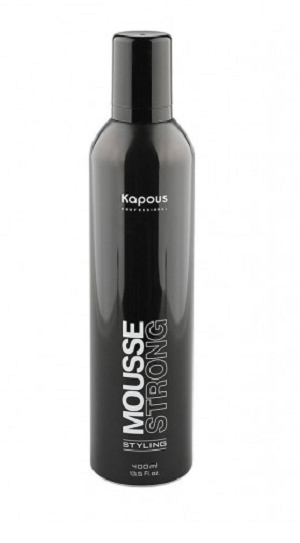 muss dlya ukladki volos silnoj fiksacii mousse strong 400 ml kapous professional rossiya