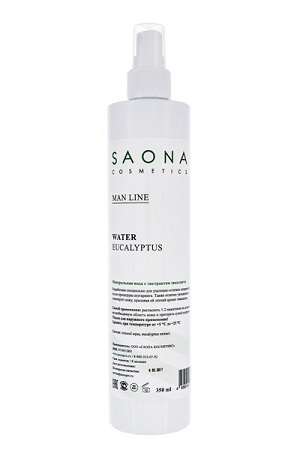 voda mineralnaya s ekstraktom evkalipta dlya muzhskoj depilyacii 350 ml saona cosmetics rossiya