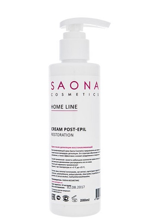 krem posle depilyacii vosstanavlivayushchij s pantenolom 200 ml saona cosmetics rossiya
