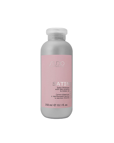 satin shampun s proteinami shelka i maslom hlopka dlya suhih volos 350 ml studio professional rossiya