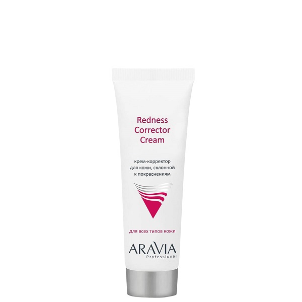 krem korrektor dlya kozhi lica sklonnoj k pokrasneniyam redness corrector cream 50 ml aravia professional rossiya