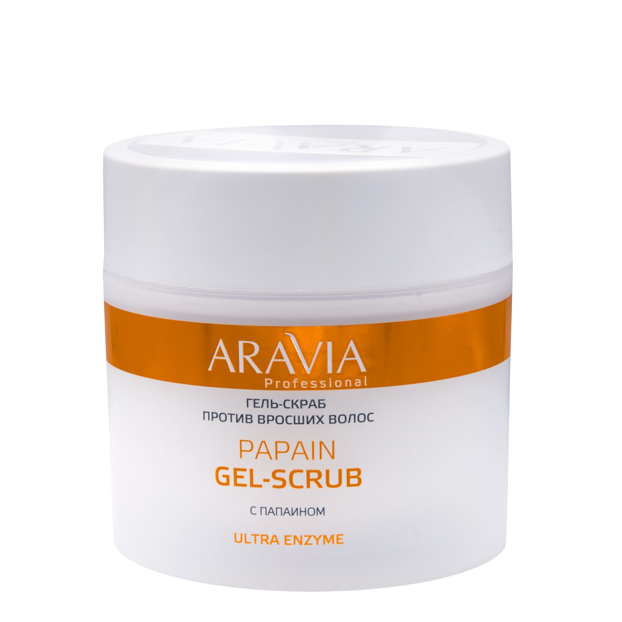 gel skrab protiv vrosshih volos papain gel scrub 300 ml aravia professional rossiya