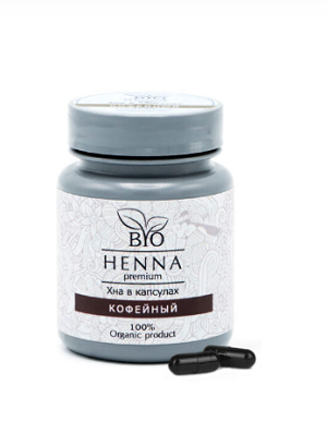 bio henna hna v kapsulah kofejnyj 30 sht bio henna premium indiya