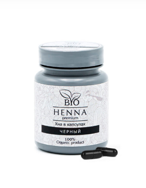 bio henna hna v kapsulah chernyj 30 sht bio henna premium indiya