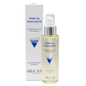 gidrofilnoe maslo dlya umyvaniya s antioksidantami i omega 6 make up cleansing oil 110 ml aravia professional rossiya