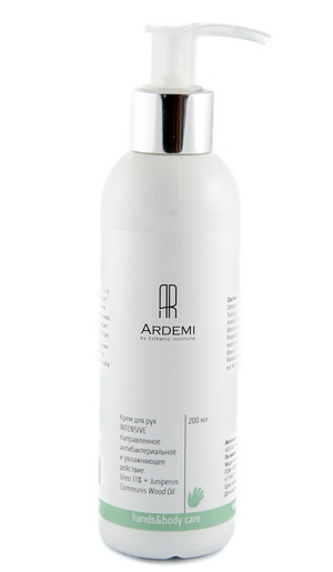 krem dlya ruk intensive antibakterialnoe i uvlazhnyayushchee dejstvie 200 ml ardemi rossiya