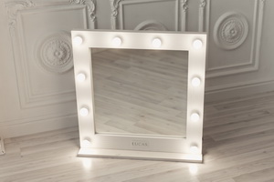 zerkalo dlya vizazhista 75h75 sm beloe 1 sht lucas cosmetics rossiya