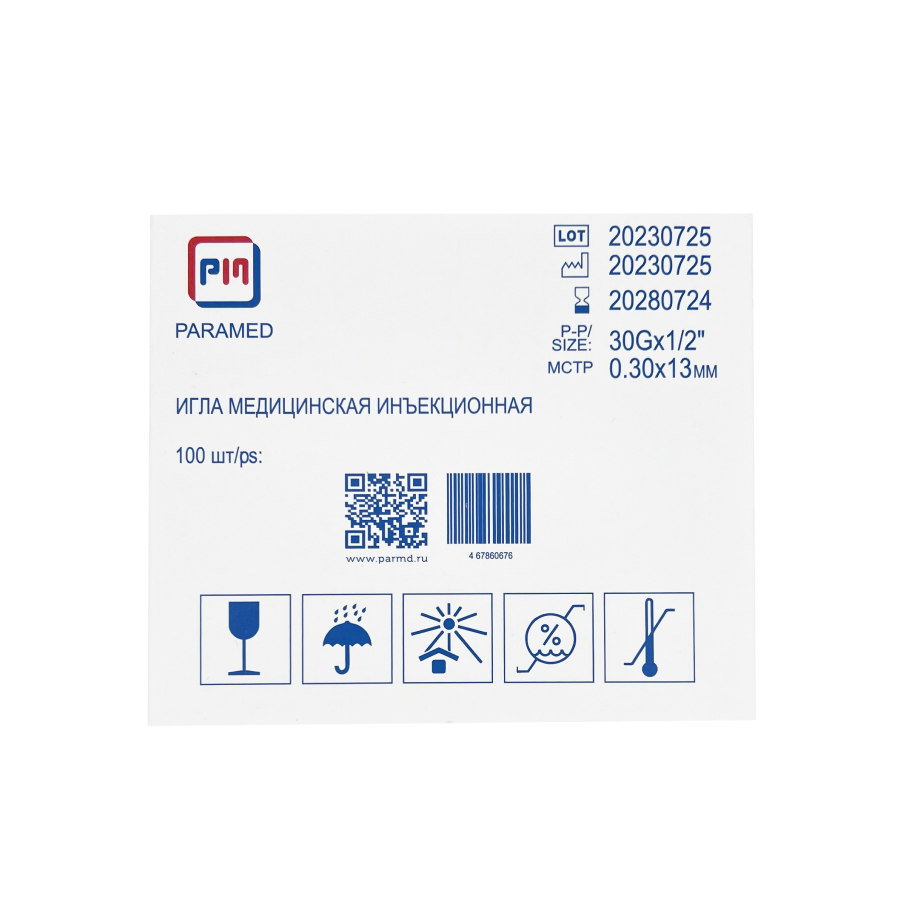 PD - ���� ����������� ������������ ��� ����������� PARAMED 30G*13mm, 1 �� - Paramed (�����)