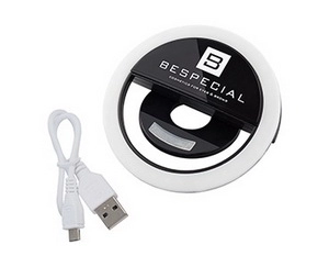 portativnaya svetodiodnaya lampa dlya smartfona chernaya 1 sht bespecial ssha
