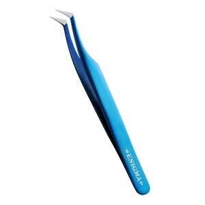 pincet l dlya narashchivaniya resnic blue metallic s ruchnoj zatochkoj 1 sht enigma yuzhnaya koreya