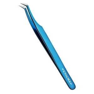 pincet l new dlya narashchivaniya resnic blue metallic s ruchnoj zatochkoj 1 sht enigma yuzhnaya koreya