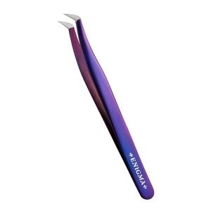 pincet volume dlya narashchivaniya resnic purple metallic s ruchnoj zatochkoj 1 sht enigma yuzhnaya koreya