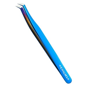 pincet volume new dlya narashchivaniya resnic blue metallic s ruchnoj zatochkoj 1 sht enigma yuzhnaya koreya