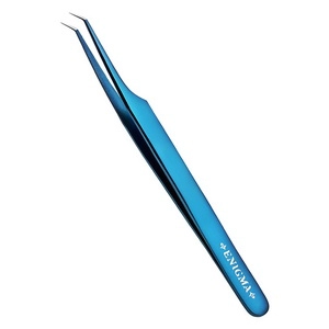 pincet mini l 45 new dlya narashchivaniya resnic blue metallic s ruchnoj zatochkoj 1 sht enigma yuzhnaya koreya