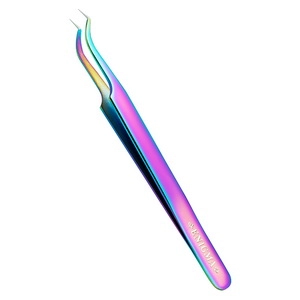 pincet mini l izognutyj 90 dlya narashchivaniya resnic chameleon s ruchnoj zatochkoj 1 sht enigma yuzhnaya koreya