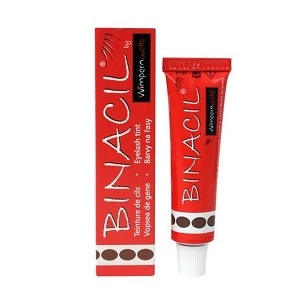 kraska dlya brovej i resnic binacil temno korichnevaya 15 ml binacil germaniya