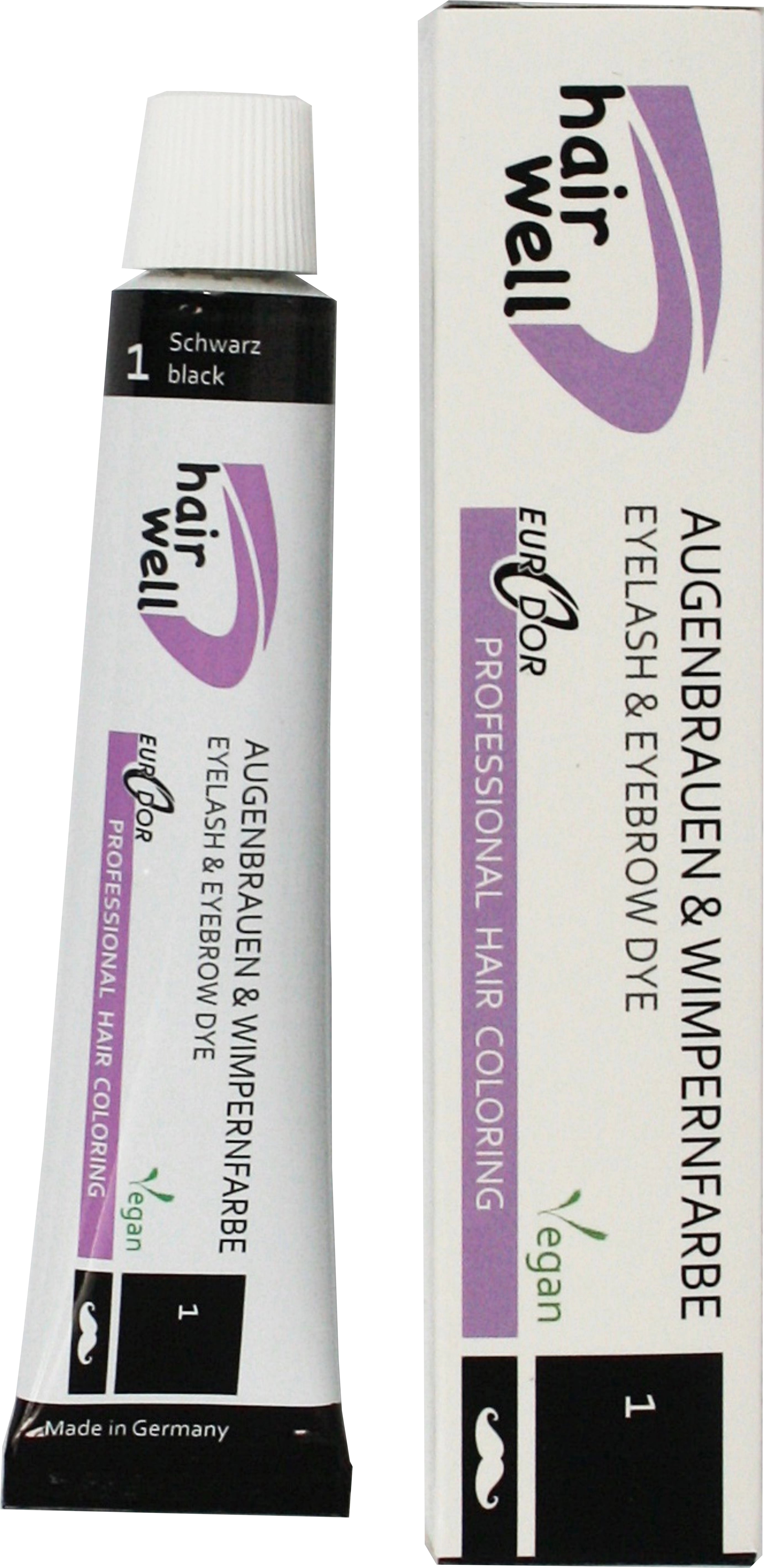 kraska dlya procedury laminirovaniya brovej i resnic hairwell korichnevaya 20 ml hairwell germaniya