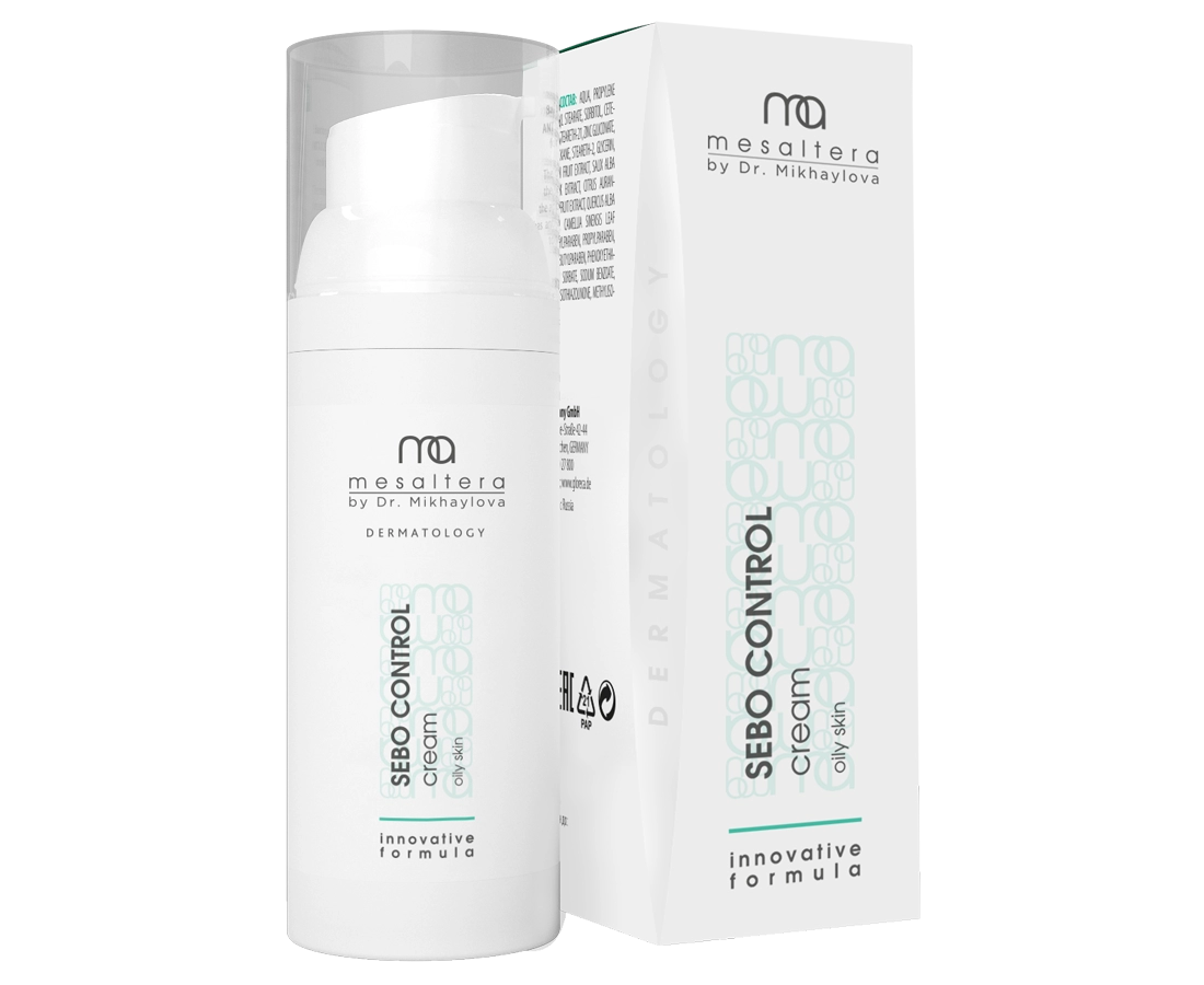 krem seboreguliruyushchij matiruyushchij sebo control cream dlya zhirnoj kozhi 50 ml mesaltera by dr mikhaylova rossiya