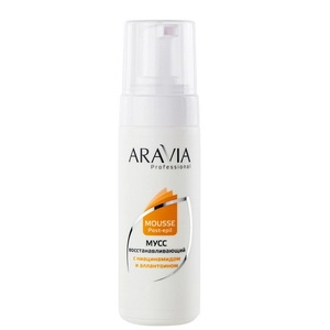 vosstanavlivayushchij muss posle depilyacii s niacinamidom i allantoinom 160 ml aravia professional rossiya