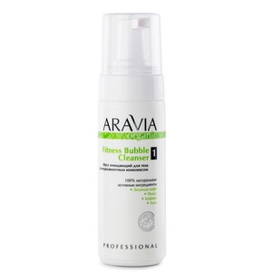 muss ochishchayushchij dlya tela s anticellyulitnym kompleksom fitness bubble cleanser 160 ml aravia organic rossiya