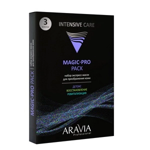 nabor ekspress masok dlya preobrazheniya kozhi magic pro pack 3 sht aravia professional rossiya