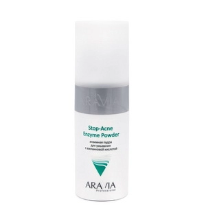 enzimnaya pudra dlya umyvaniya s azelainovoj kislotoj stop acne enzyme powder 150 ml aravia professional rossiya