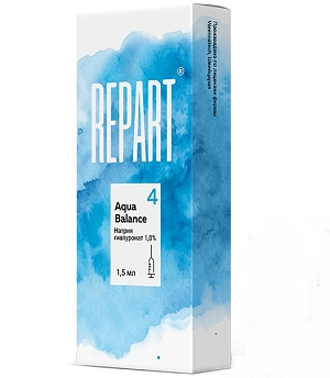 biorevitalizant dlya lica uvlazhnyayushchij repart 4 aqua balance 15 ml 1 shpric repart rossiya