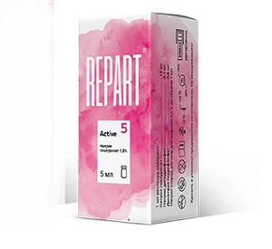 biorevitalizant dlya uvlazhneniya i omolozheniya kozhi lica repart 5 active 5 ml 1 flakon repart rossiya